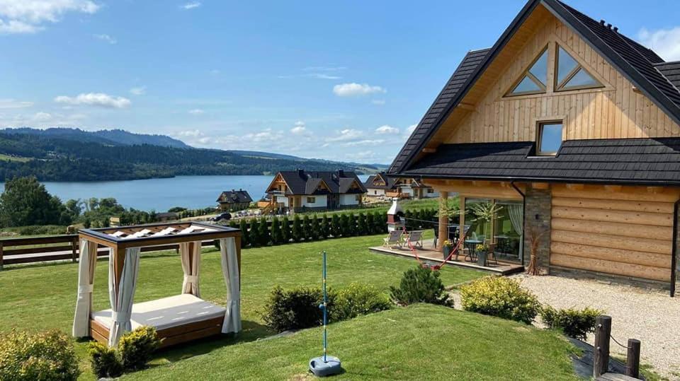 Eco Dom Z Sauna- Pasja II View,Lake & Ski Villa Kluszkowce Exteriör bild